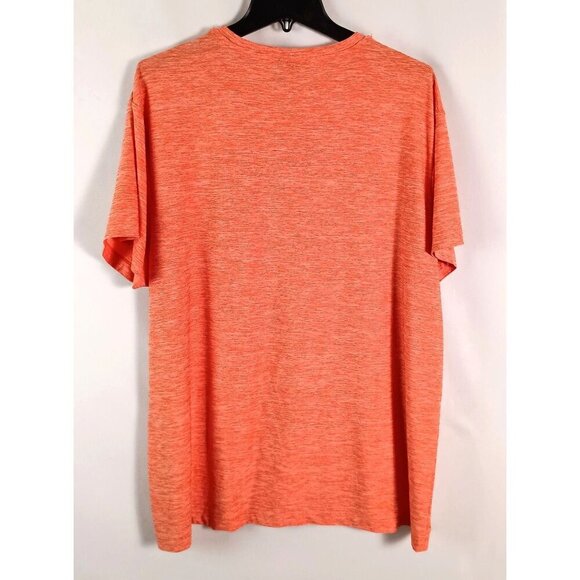 US Polo Assn Orange Moisture Wicking Crew Neck T-Shirt Men's XL NWOT Logo Tee - Picture 3 of 5